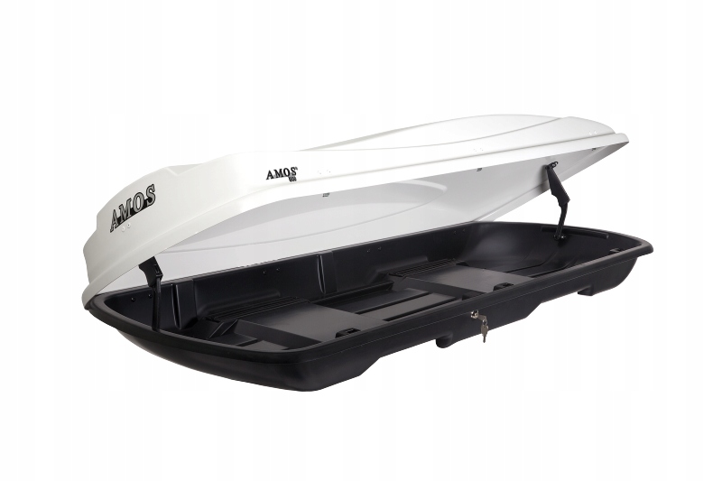 BAGAZNIK DACHOWY BOX AMOS 440L WHITE BIALY POLYSK Manufacturer AMOS