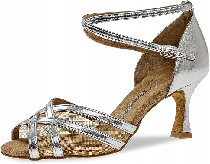 Diamant Buty Do Tańca Na Obcasie Damskie Srebrne 38 J8A