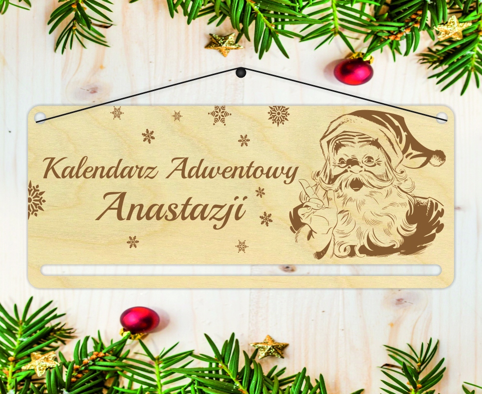 Kalendarz adwentowy wiszący pusty