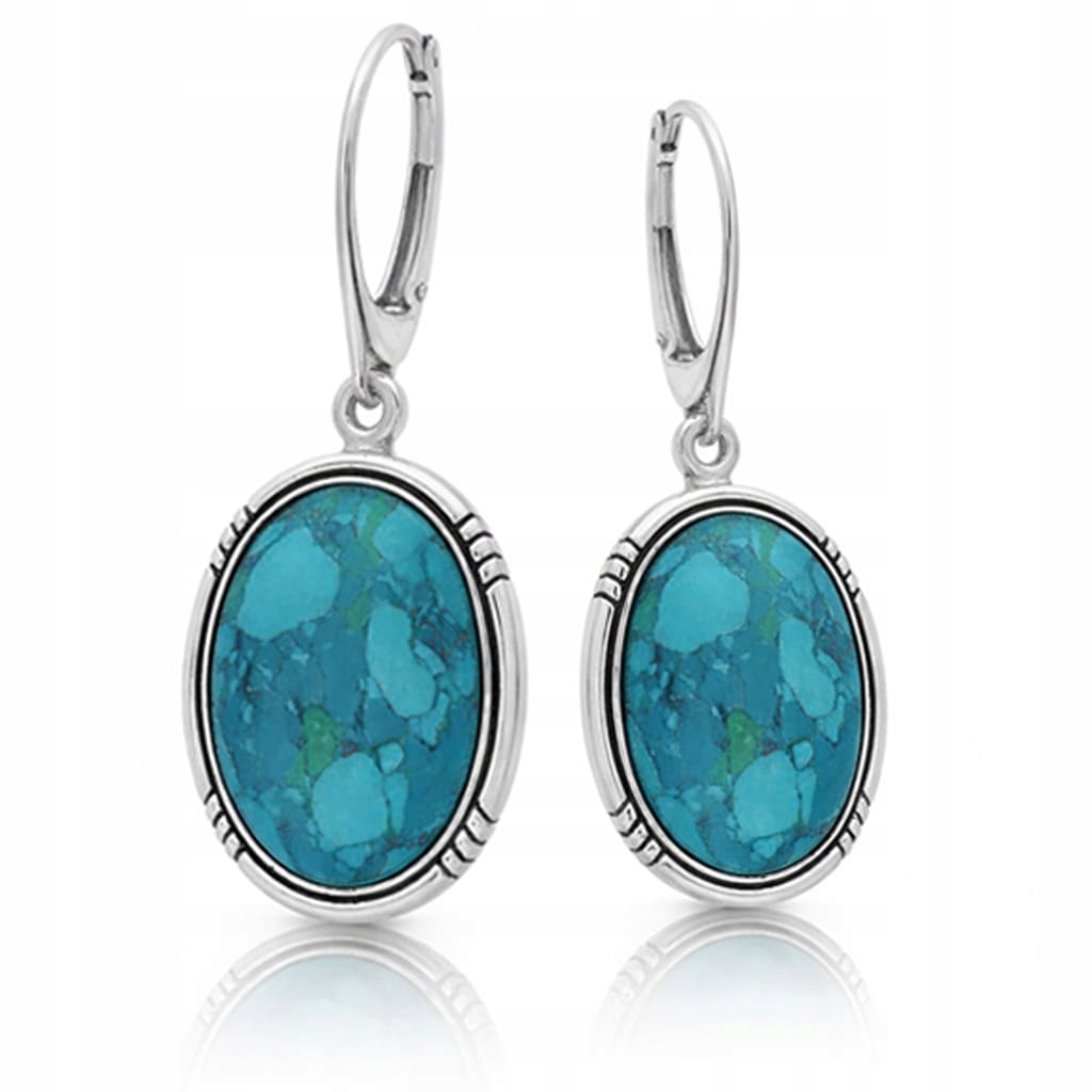 Elegantní stříbrné náušnice 925 s chryzokolem, dámské náušnice