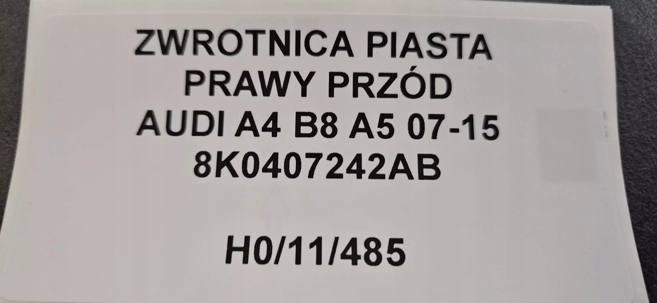 otoč čepu pravý předek AUDI A4 B8 A5 07-15
