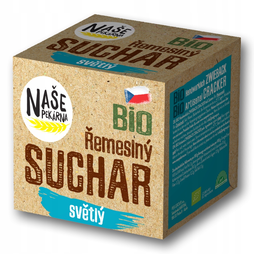 Levně Bio řemeslný suchar světlý 15 ks