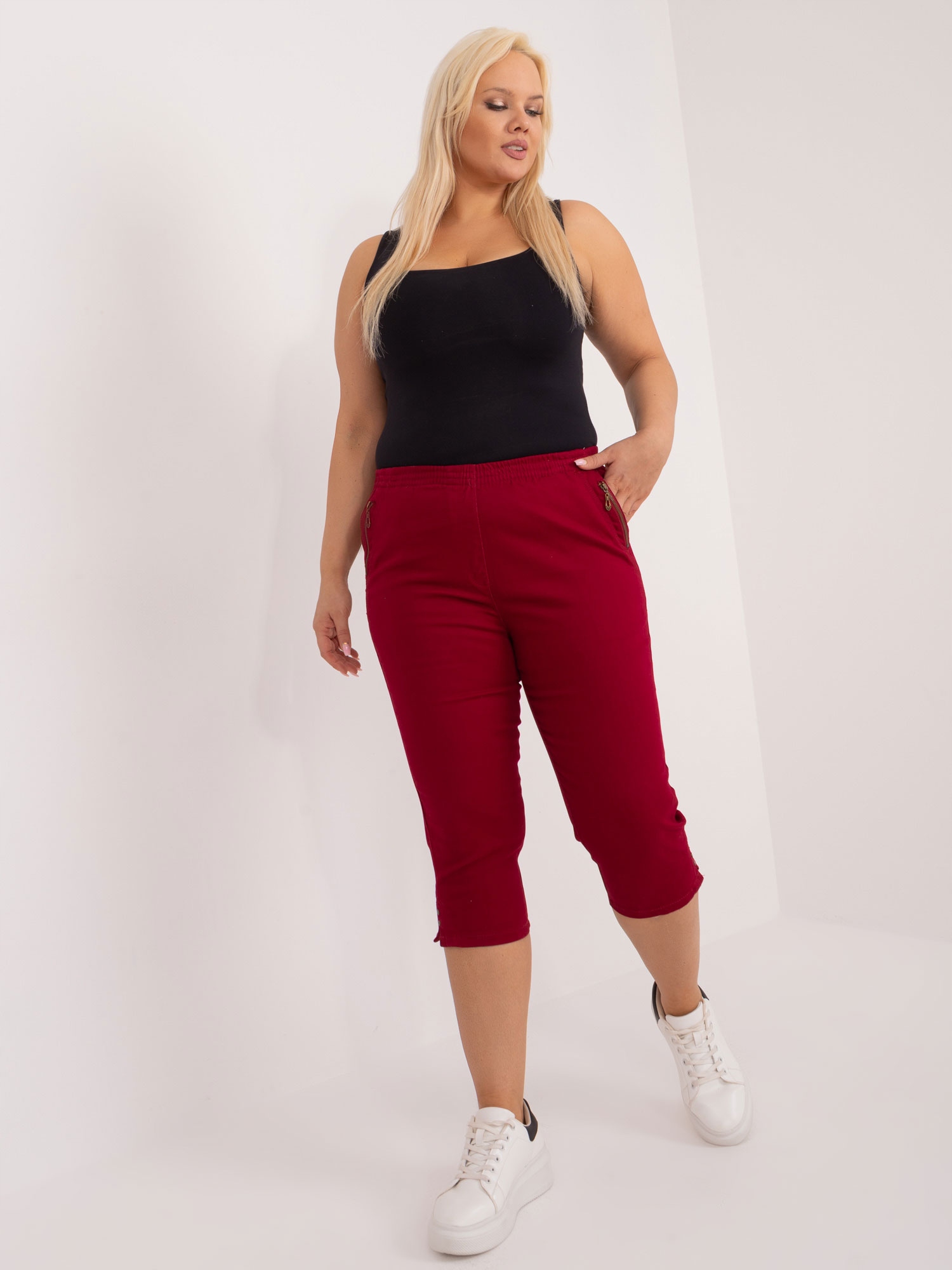 SPODNIE materiałowe RYBACZKI damskie PLUS SIZE Rozmiar 54