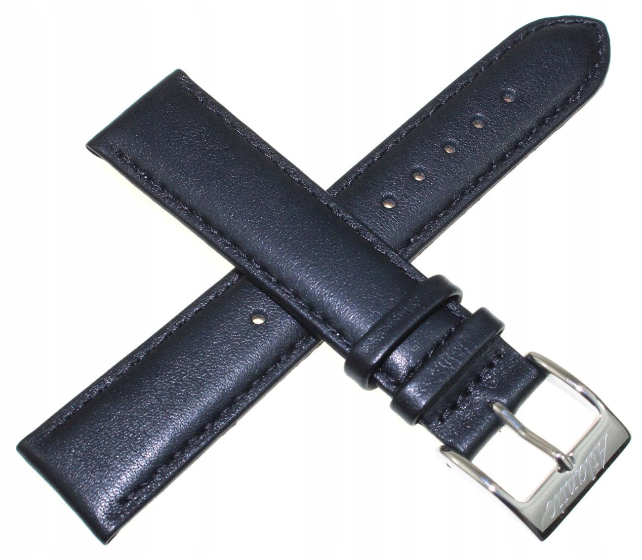 Černý Hladký Řemínek Pro Hodinky Atlantic 20 mm