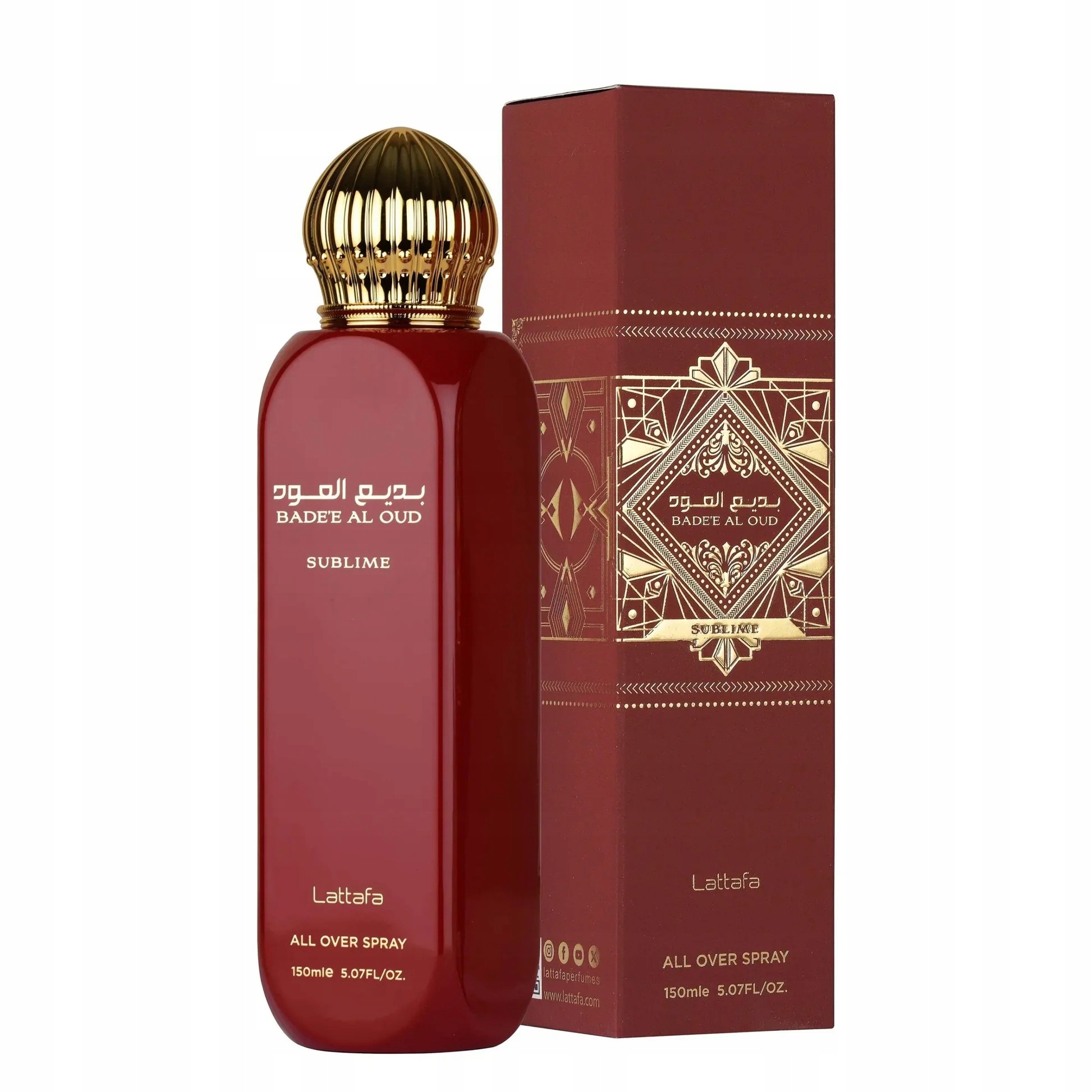Lattafa, Bade'e Al Oud Sublime, Tělový sprej, 150 ml
