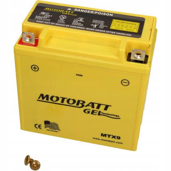 Аккумуляторная батарея MotoBatt MTX9 AGM Gel 12V 9Ah