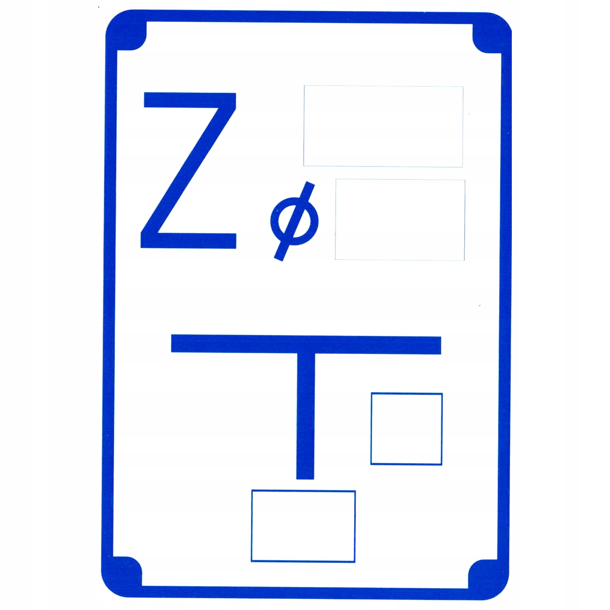 TABLICA ORIENTACYJNA DLA WODOCIĄGÓW Z ZASUWA tabliczka PVC 14x20cm znak BHP