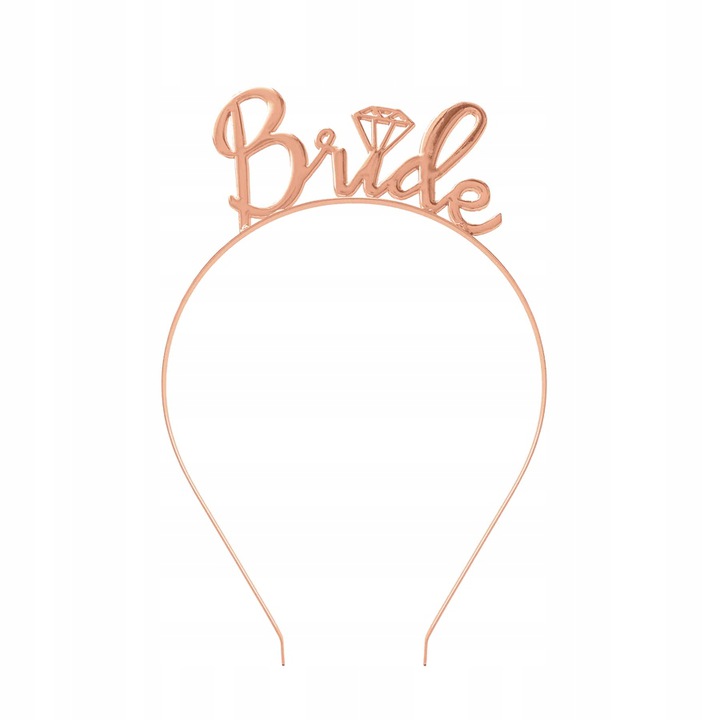

Opaska wieczór panieński Bride to be rose gold
