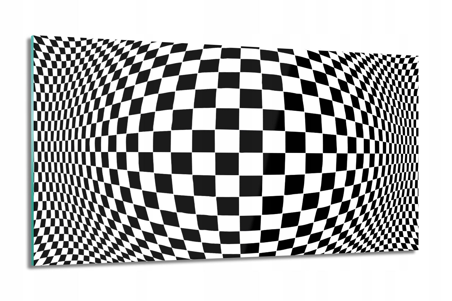 Kvadráty iluze 3D Skleněný obraz 100x60 do kuchyně