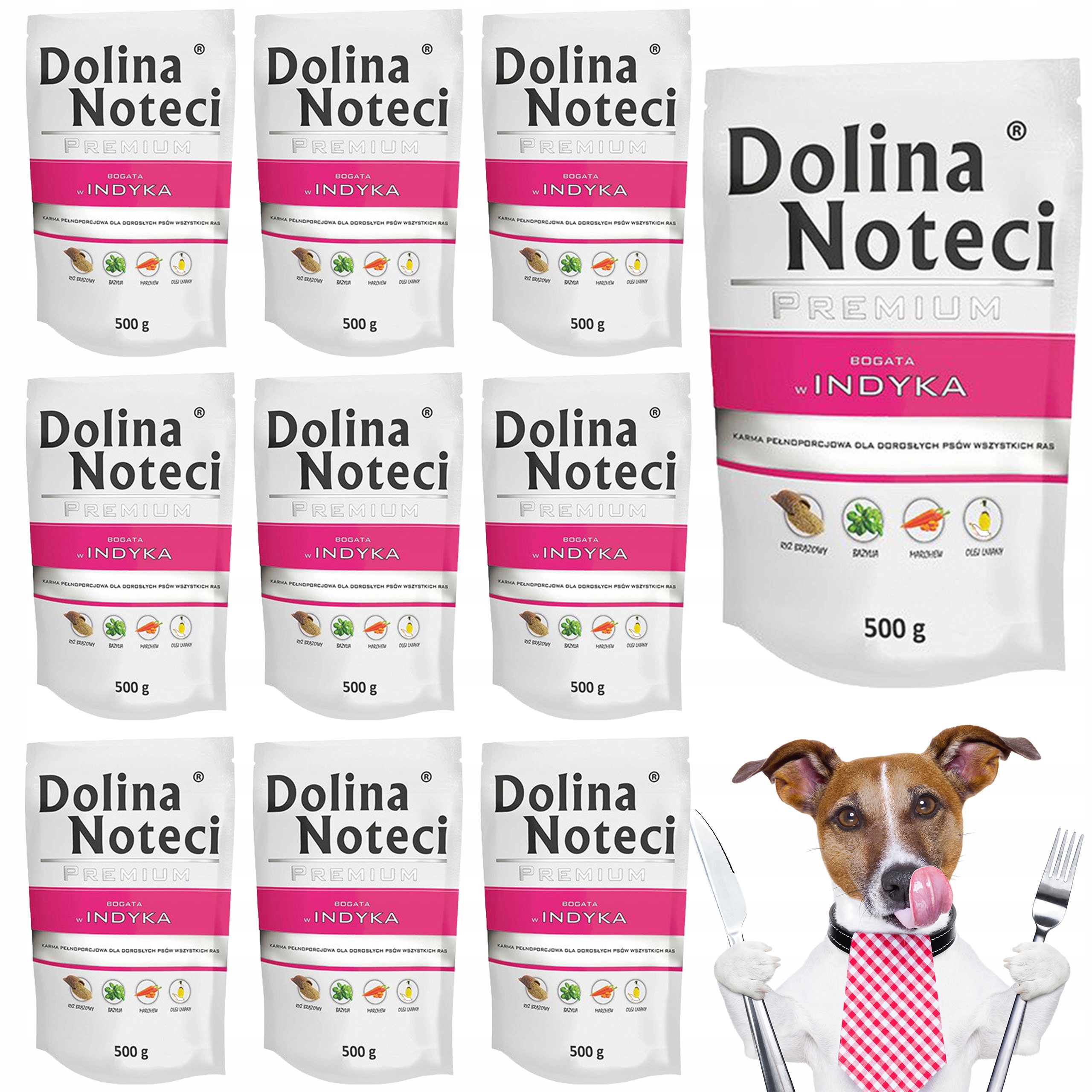 Levně Dolina Noteci Premium Krmivo pro psy Krůta 10 x 500 g