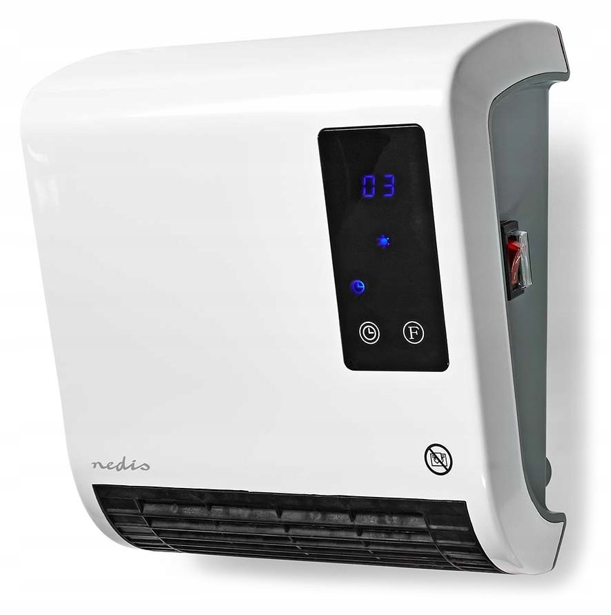 Nedis koupelnový ohřívač/ spotřeba 2000 W/ nastavitelný termostat/ 2 tepeln