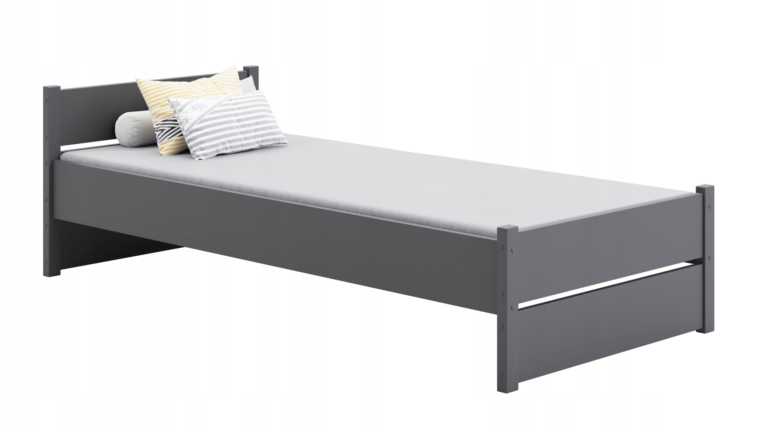 Postel pro mláděž Marcel šedá 90x200 matrace