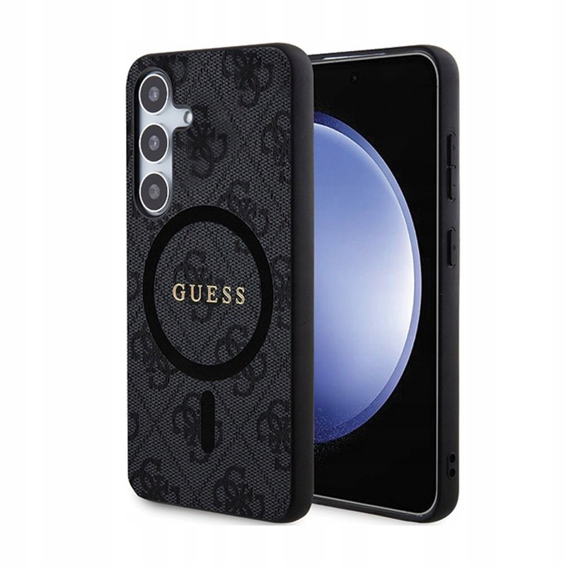 Guess 4G Collection Leather Metal Logo MagSafe Pouzdro Samsung Galaxy S24