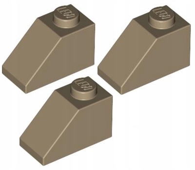 

Lego Skos 1x2 Ciemny Beżowy (3040/4530678) 3szt