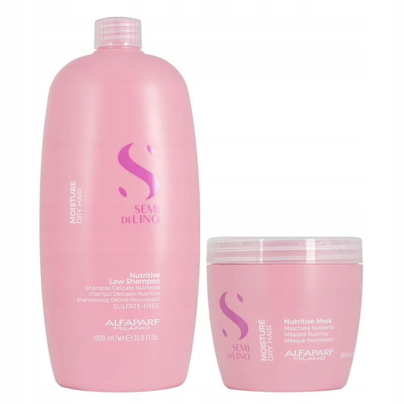 Alfaparf Semi di Lino Moisture hydratační sada šampon 1 l maska 500 ml