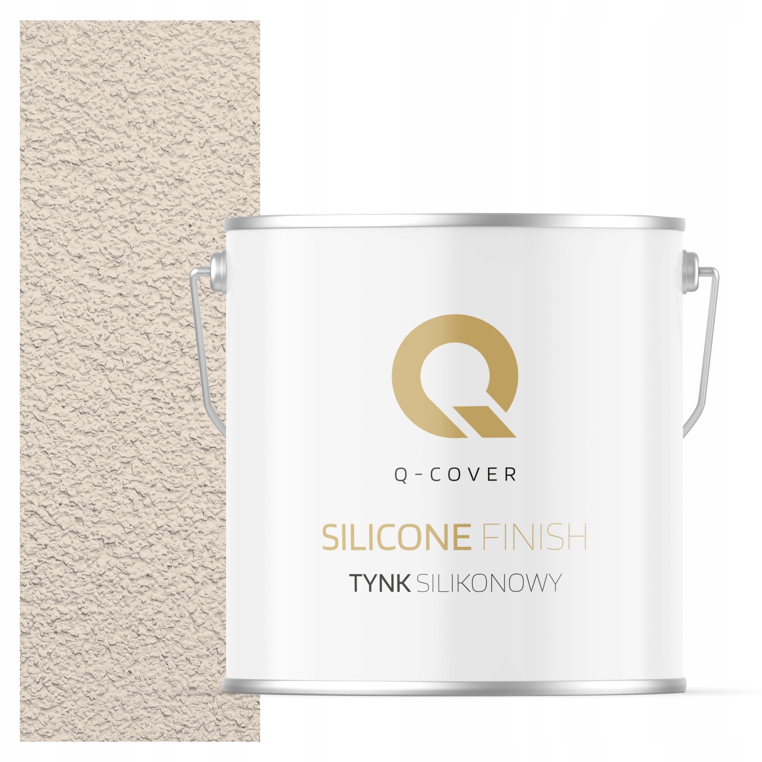 Silikonová Fasádní Omítka Béžová Světlá F442 7 Kg Beránek Granulace 3.0 mm