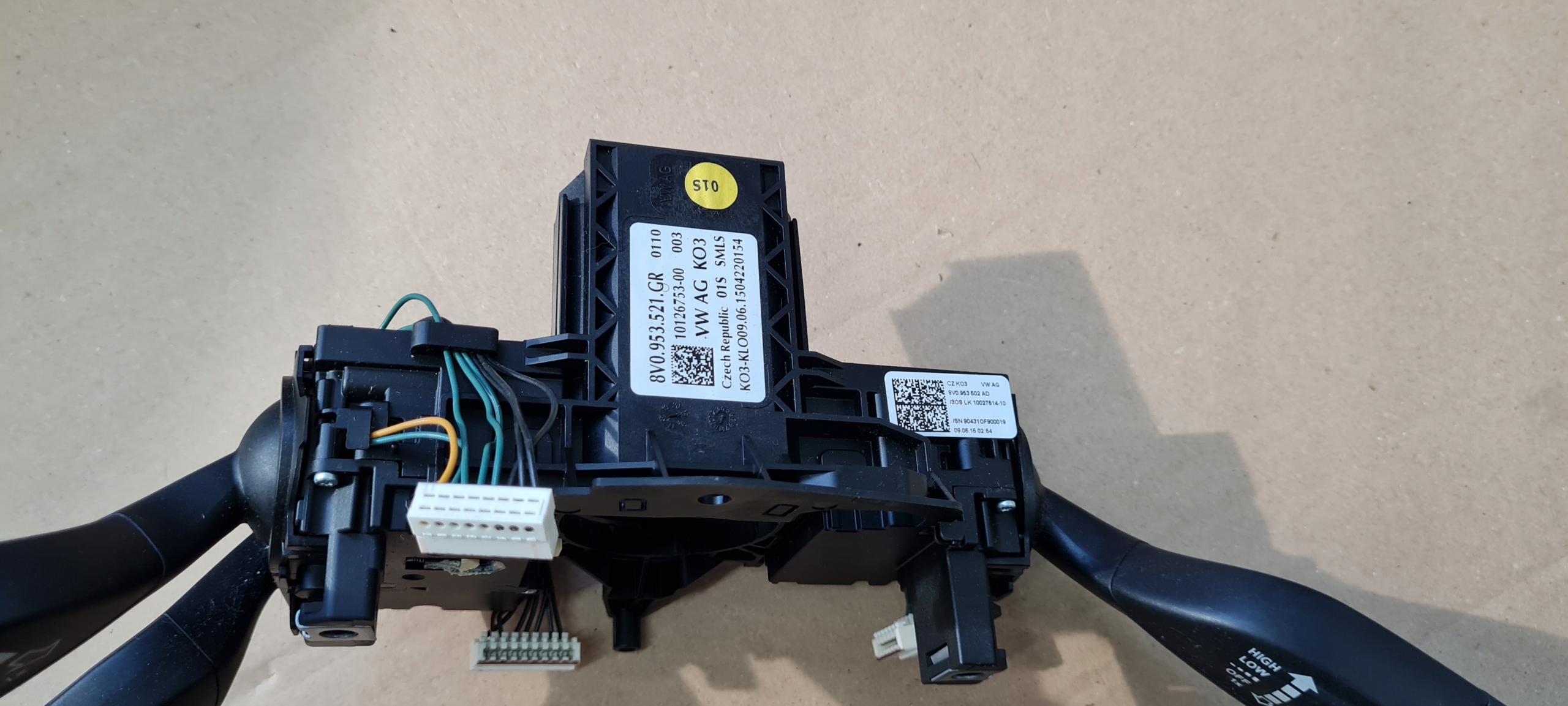 S3 8V berlina A3 DEVIO LUCI TERGICRISTALLO TERGI DEVIO LUCI DEVIO RADAR 8V0953521GR
