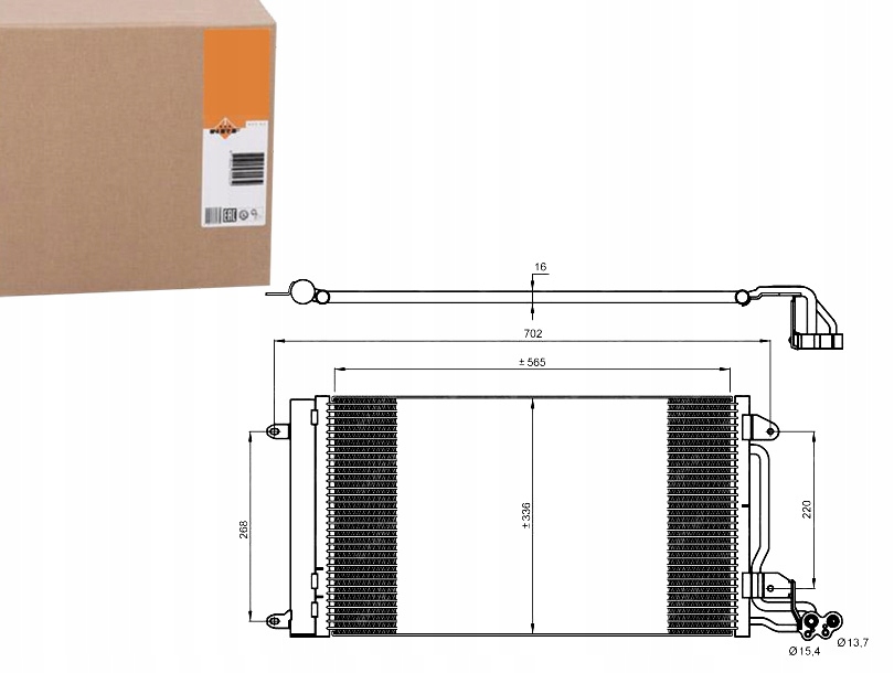 NRF35910 Kondenzátor Klimatizace Vw Polo 08- Škoda Asistent řidiče #33