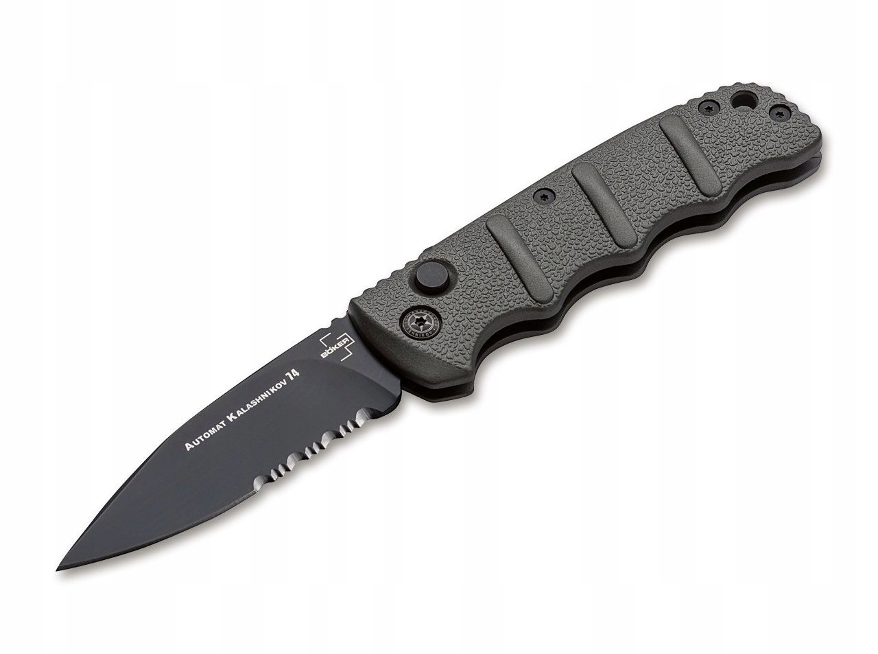 Boker Plus Nůž AKS74 D2 Ptfe černý tip-up klip