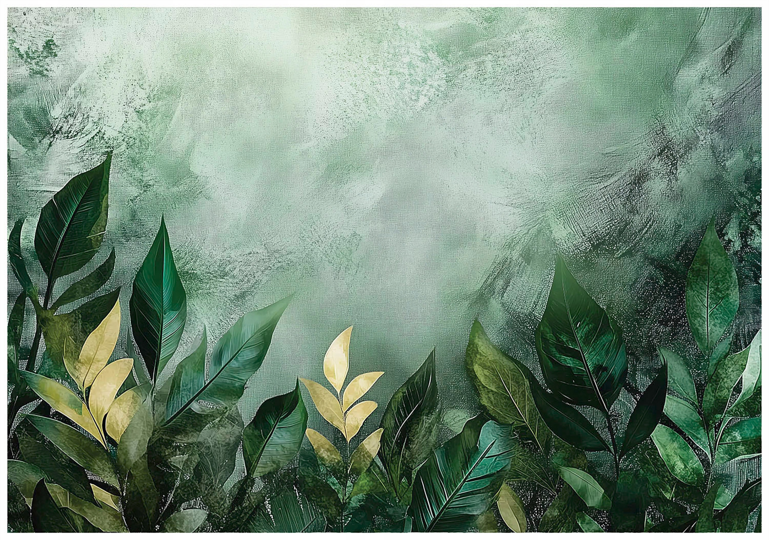 Fototapeta Na Flizeline Zelené Listy Natura XXL Tapeta Na Stenu 350x250