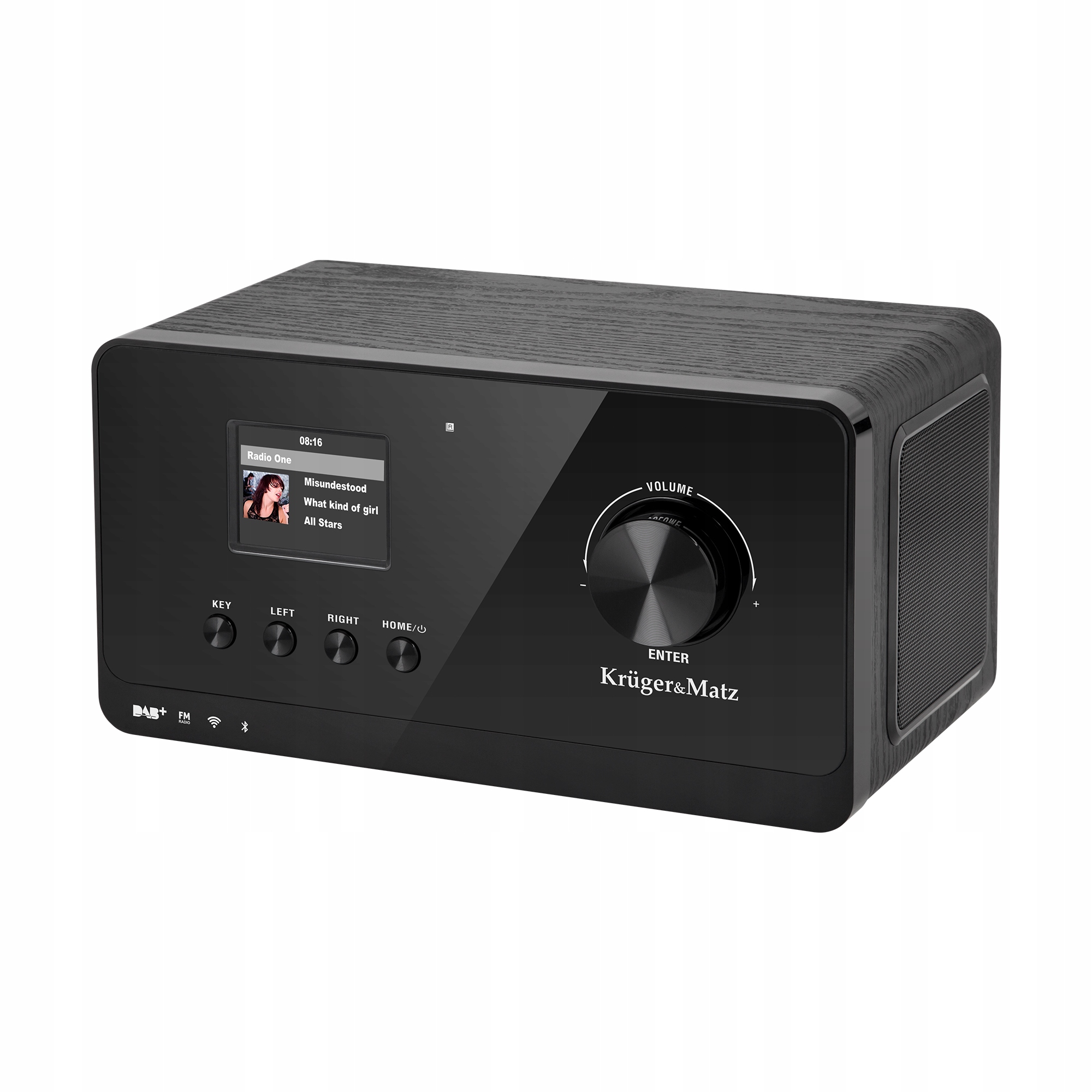 Internetové rádio Kruger&Matz bezdrôtové, budík, Bluetooth, Fm, Dab+