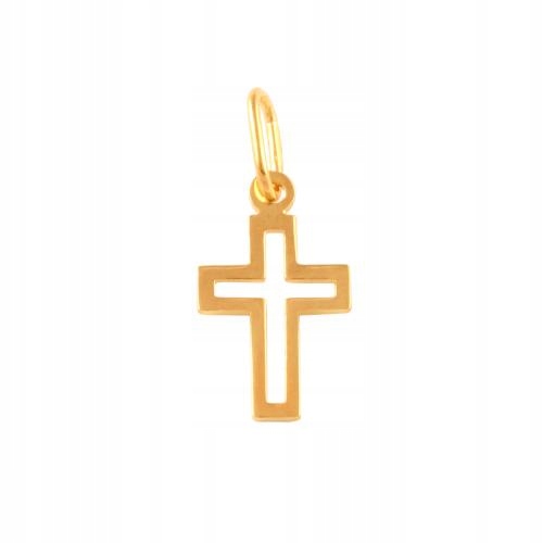 Křížek ze zlata ryzosti 585, elegantní dárek ke křtu
