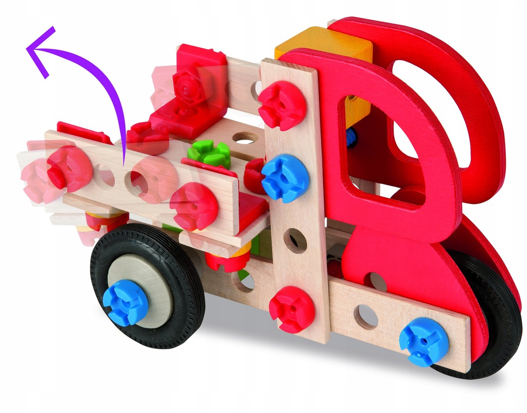 

Eichhorn Drewniane Klocki Konstrukcyjne 2w1 75el.