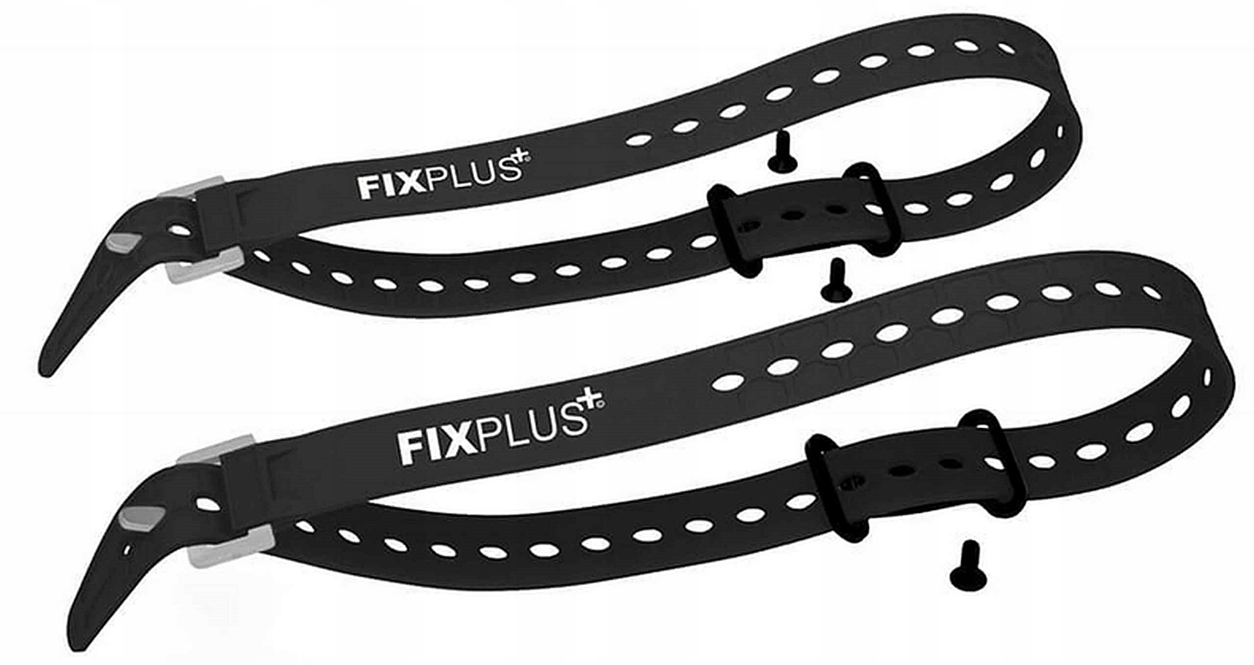 Fixplus 2 x pásky 66 cm úchytky šrouby Černé