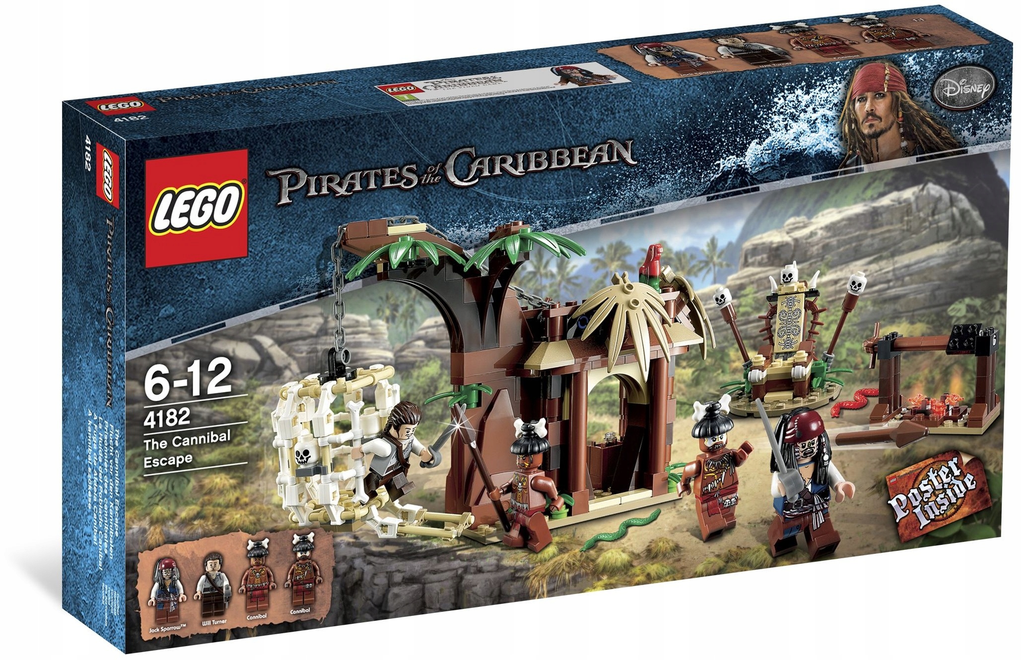 Lego Pirates 4182 Útěk před lidožravci