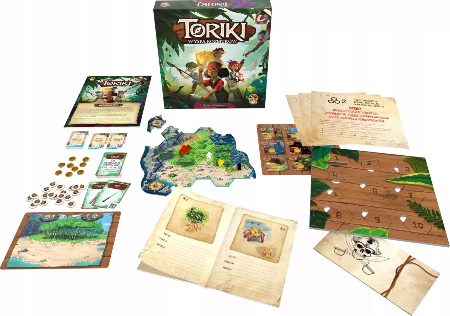 Gra Toriki Wyspa Rozbitków Lucky Duck Przygodowa Kooperacyjna Rodzinna