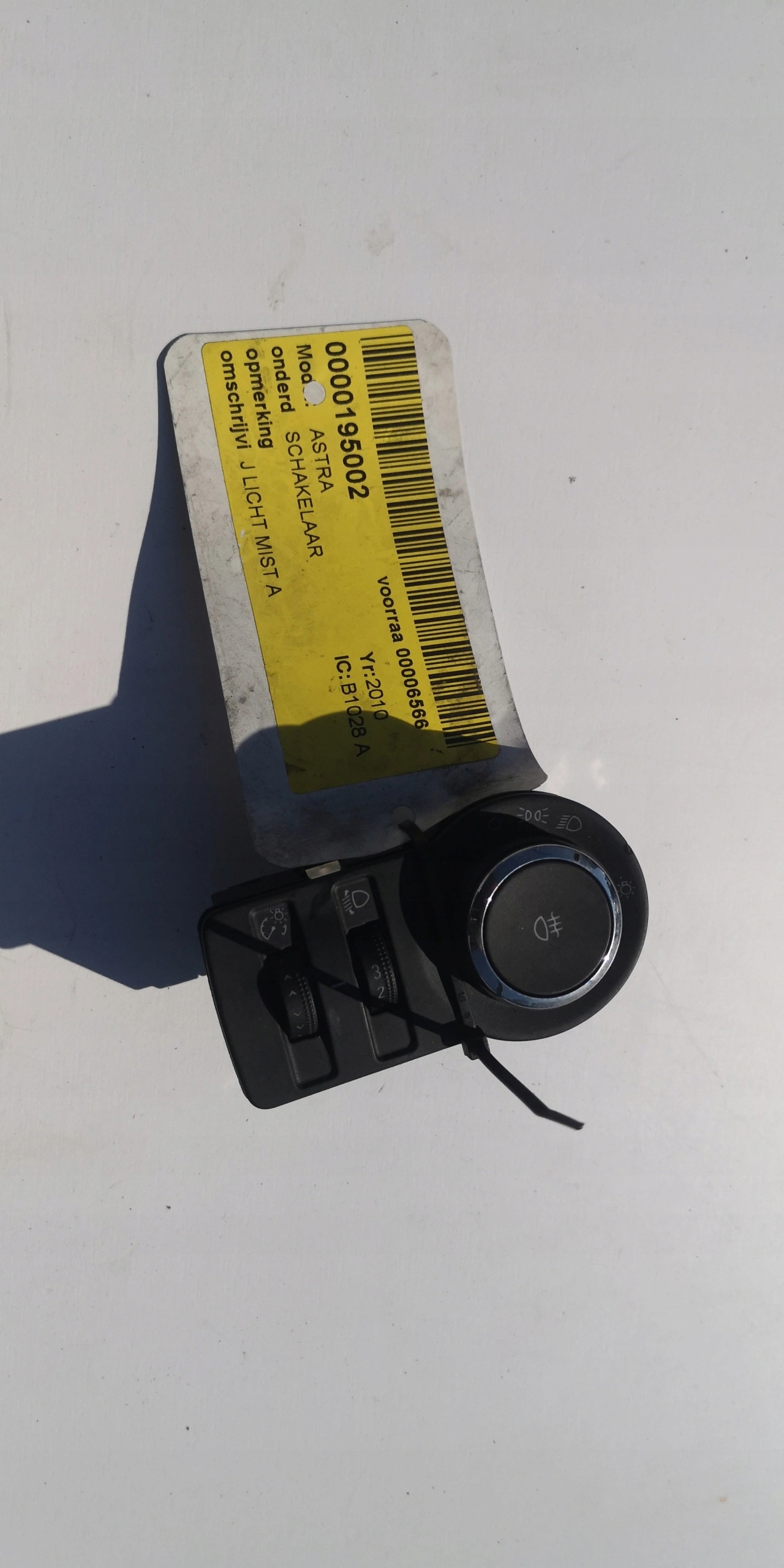 Interruttore comando luci OPEL ASTRA 13268697EH Originale
