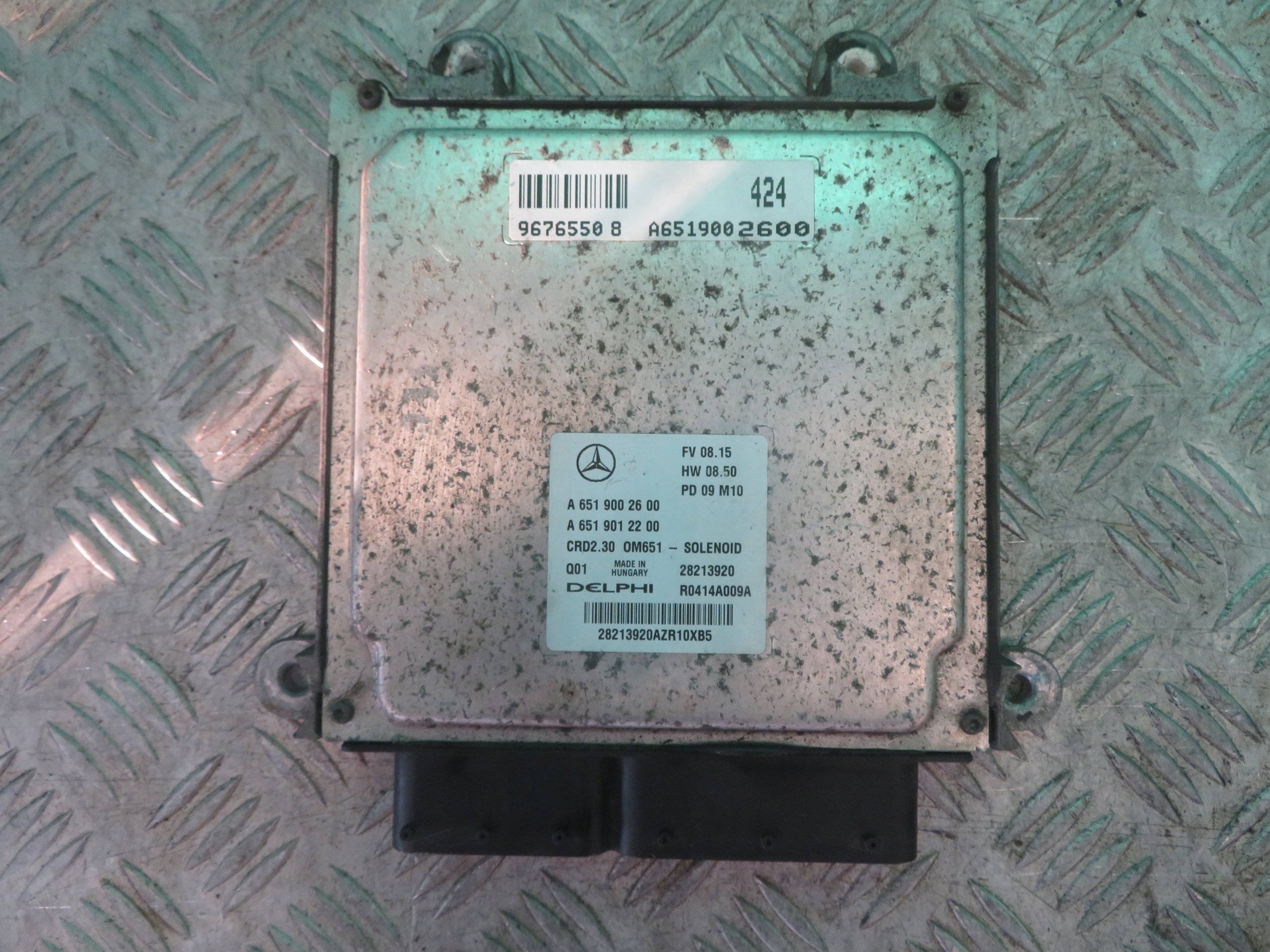 computer control unit of the engine MERCEDES SPRINTER 2.2 10R A6519002600