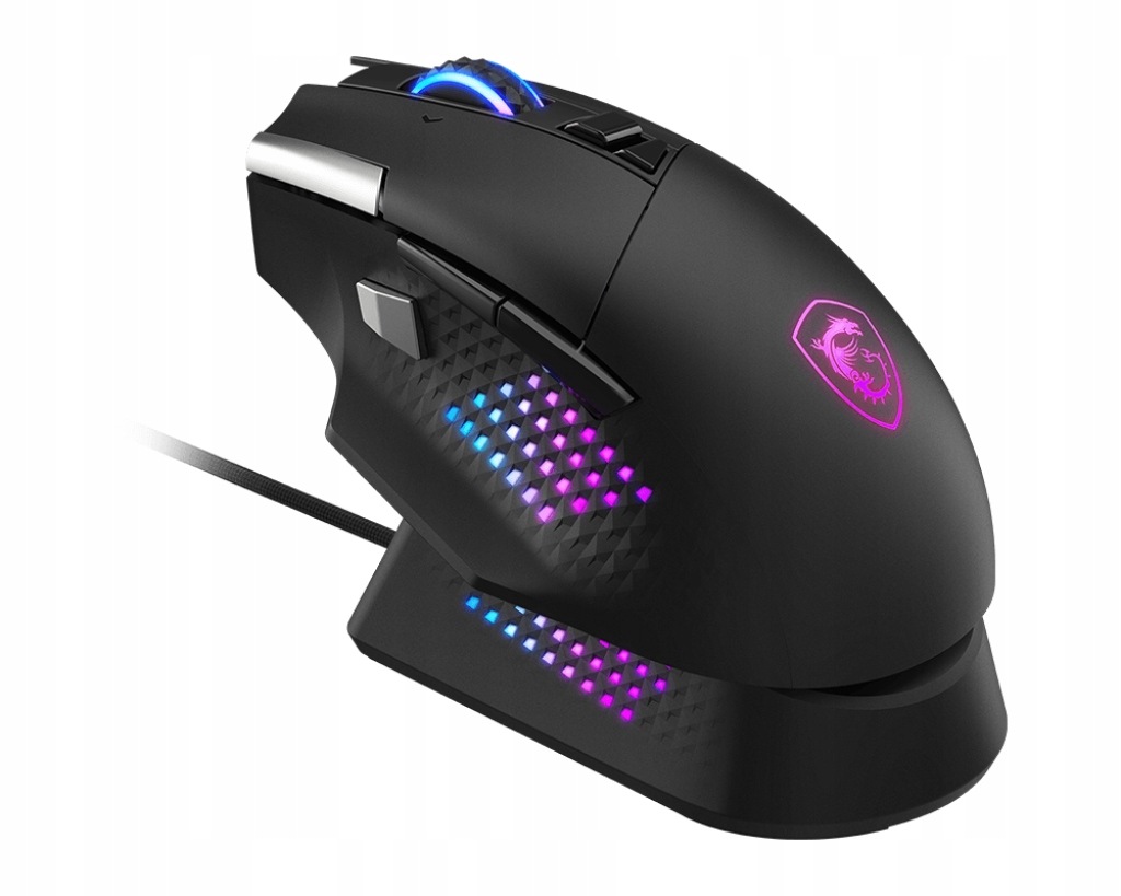 Msi Versa Pro Wireless wraz z Mouse Dock Pro Bezprzewodowe 2,4 GHz, Blu