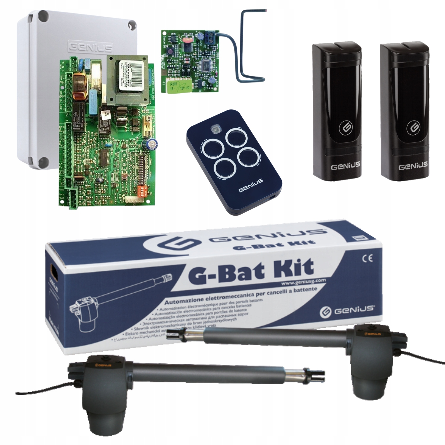 Genius G-BAT400 Automat napęd do bramy dwuskrzydłowej+ pilot Echo