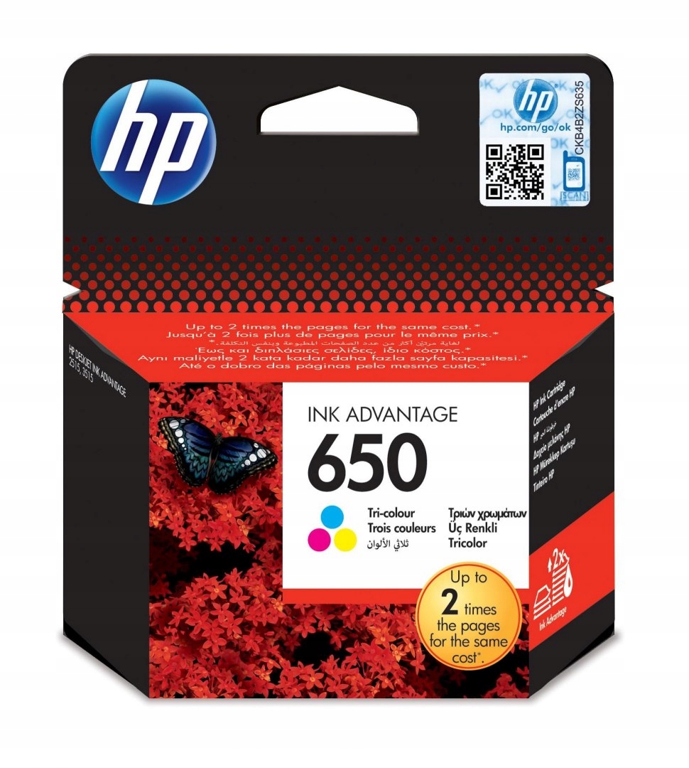 Tusz Hp kolor Hp 650, HP650=CZ102AE, 200 str.
