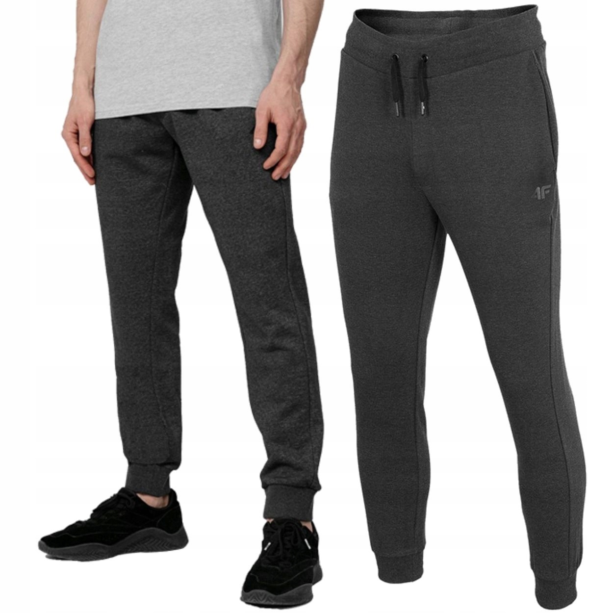 

Męskie Spodnie Dresowe 4F Joggery Bawełniane Sport