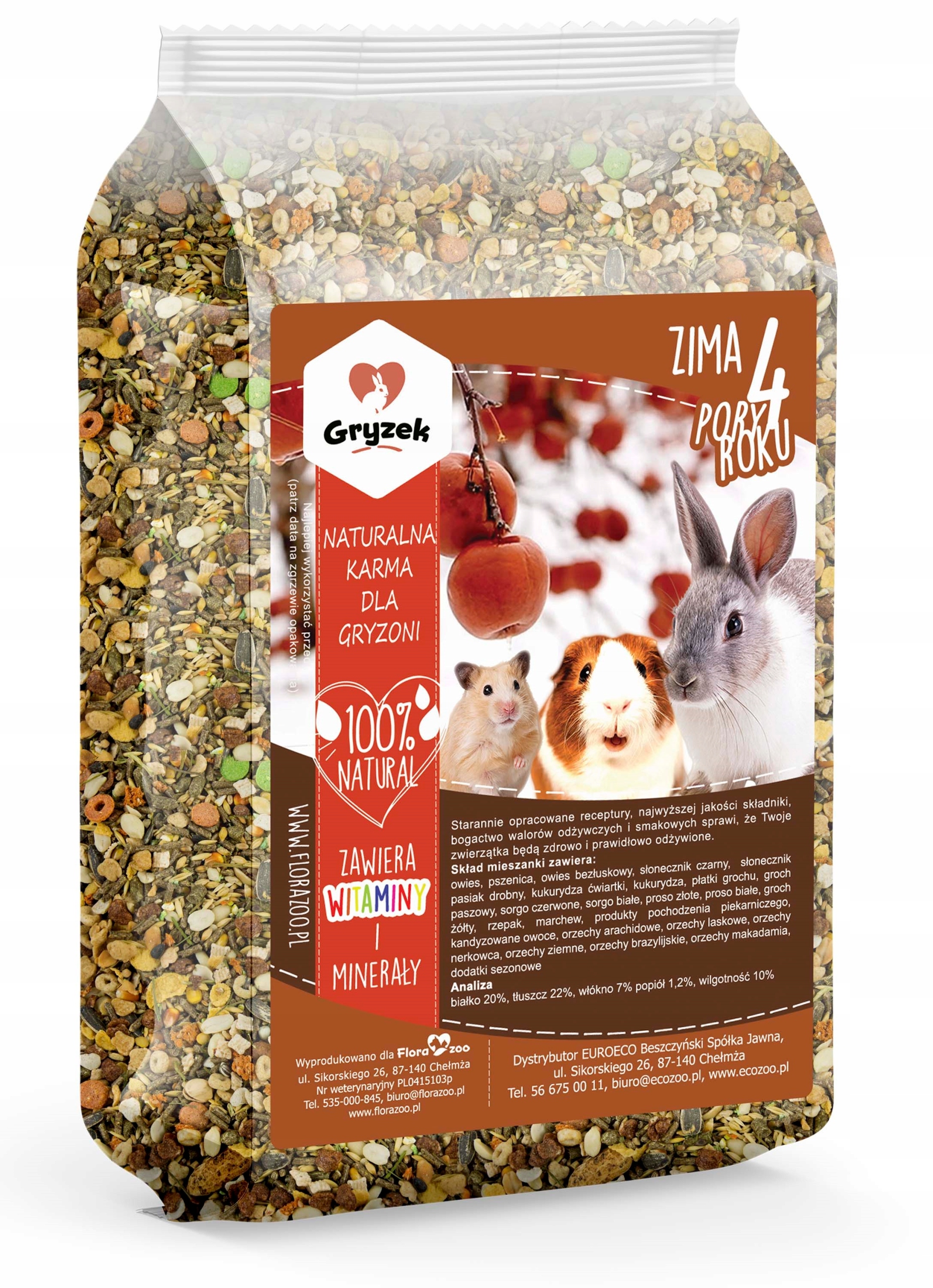 KARMA DLA GRYZONI KRÓLIKA CHOMIKA 4 PORY ROKU 5L EAN (GTIN) 5905602161119