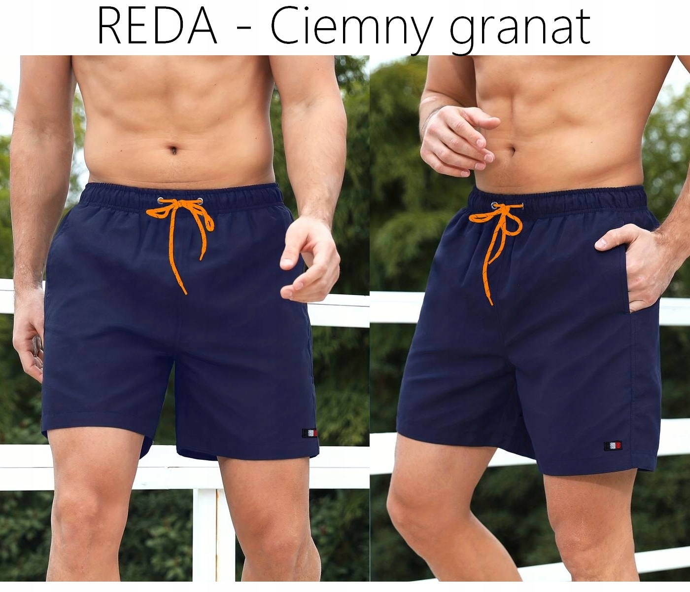 Krótkie SPODENKI KĄPIELÓWKI MĘSKIE szorty SIDE XXL Rozmiar XXL