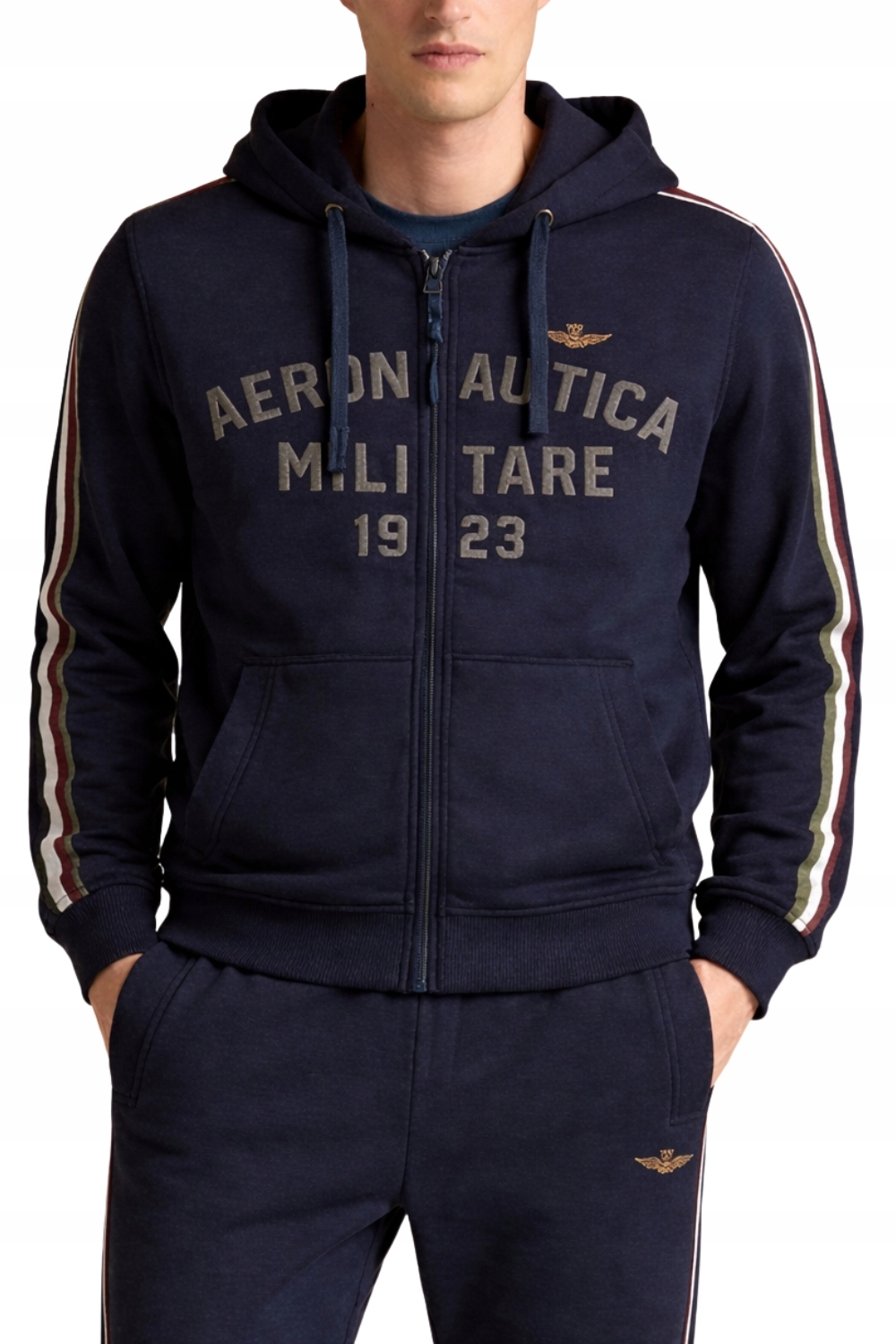 Aeronautica Militare Granatowa bawełniana męska bluza XL