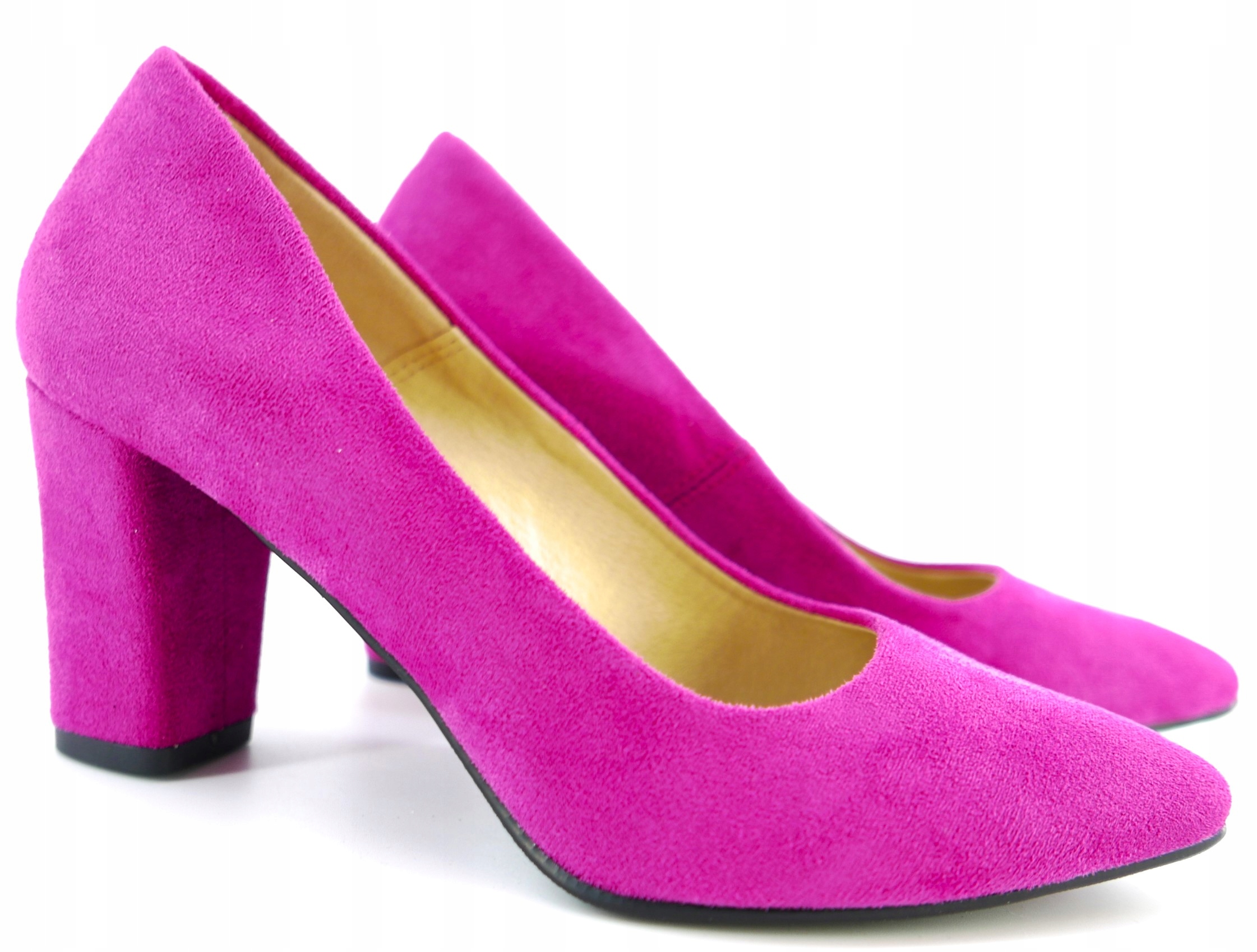 Krzyś But Polské Lodičky Na Podpatku Fuksja R36