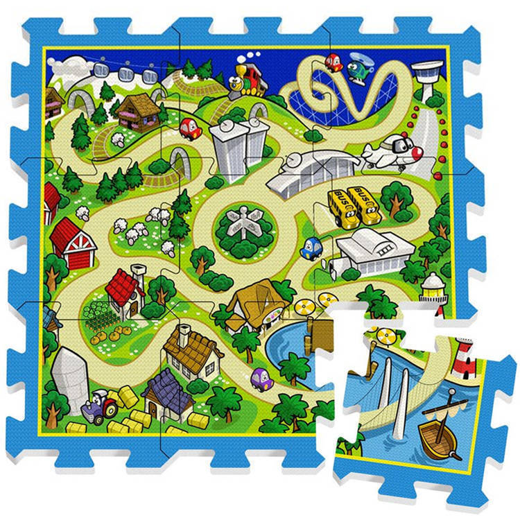 puzzle piankowe mata uliczka wyścigi 9el. | ZA3150 — 7