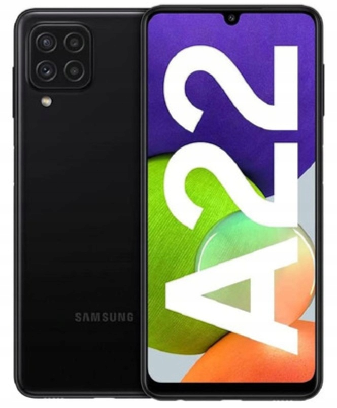 Smartfon Samsung Galaxy A22 Bblack 4/64 Gb 6.40" 5000 mAh 90 Hz