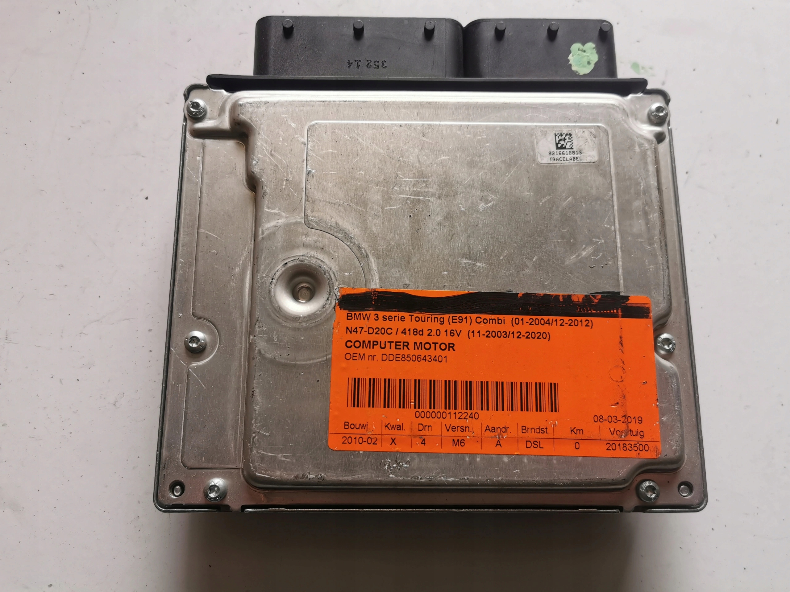 BMW 3 2.0D 0281016106 DDE8506434-01 computer ECU