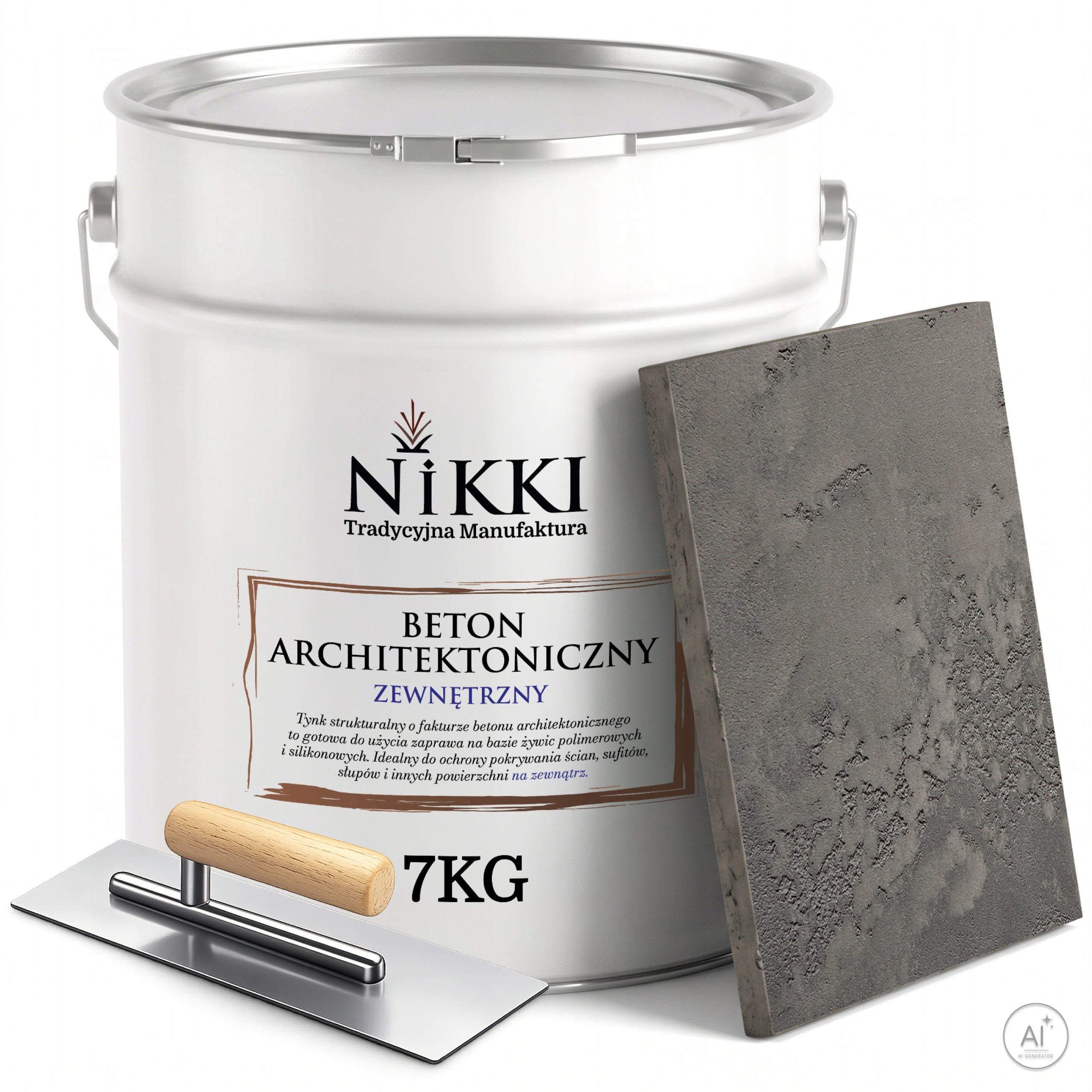 Architektonický fasádní beton 5 m2 7 kg, šedý, tmavý Paca
