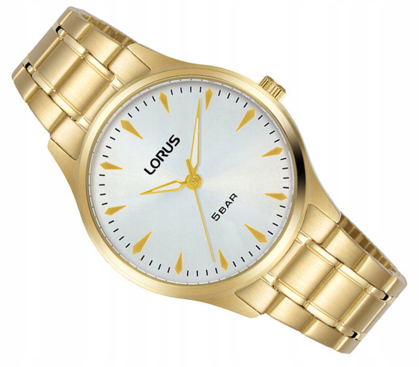 Dámské Zlaté Vodotěsné Hodinky Lorus RG274RX9