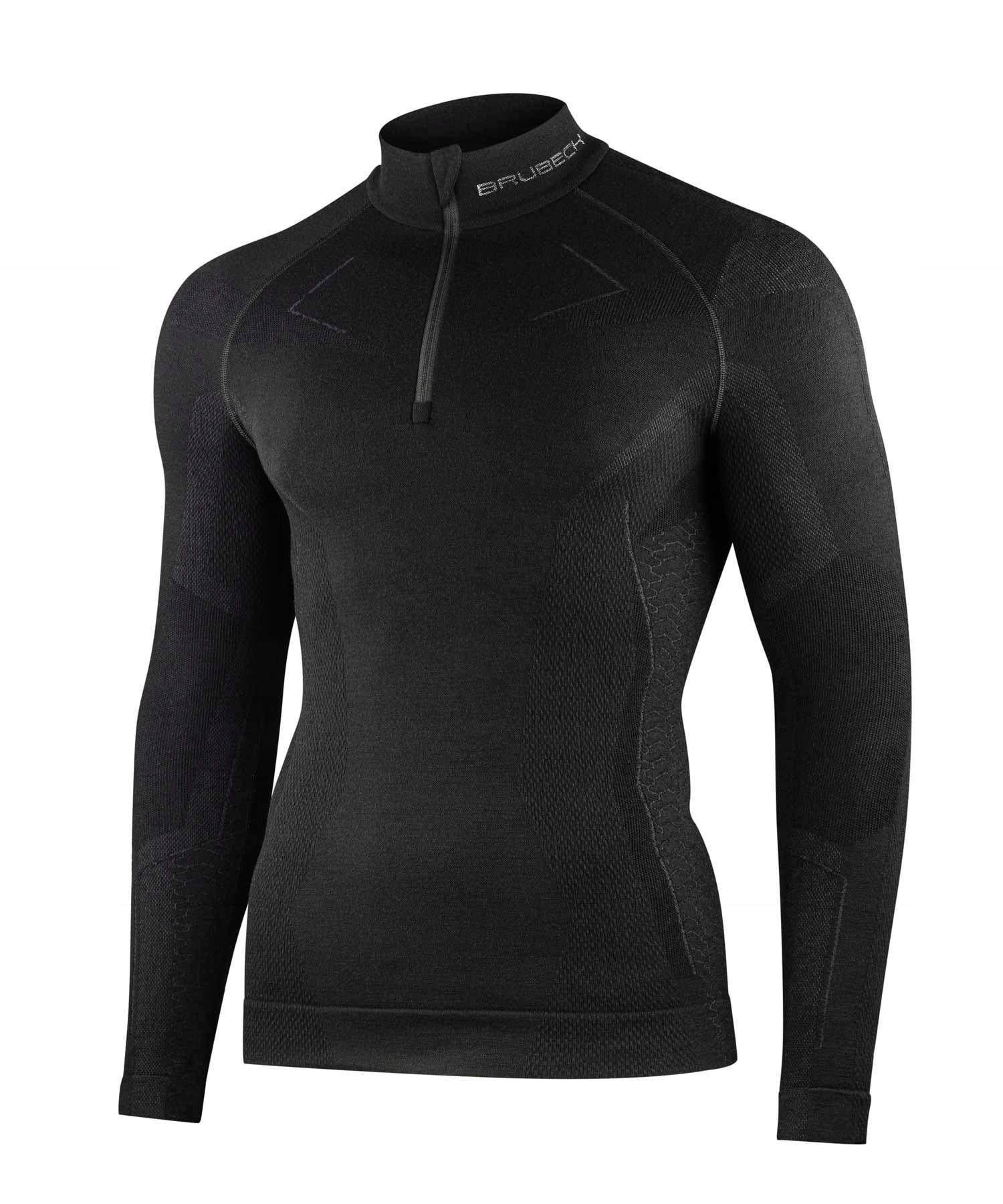 LS1610M Bluza męska z krótkim ekspresem Extreme Merino czarny XXL