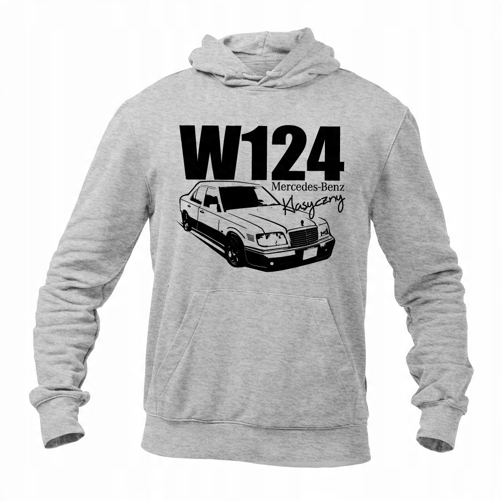 

Bluza męska Mercedes W124 z kapturem, kangurka