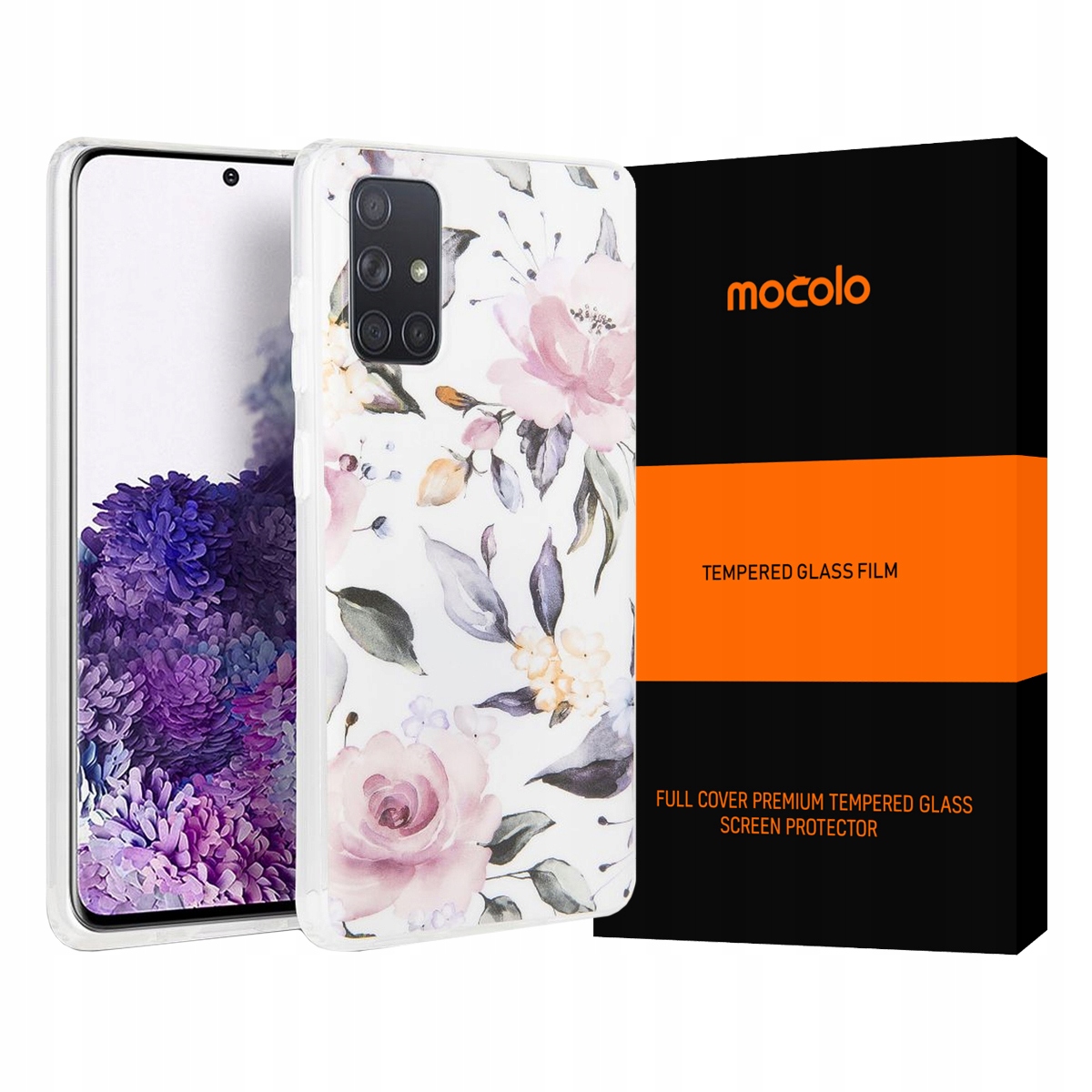 

Floral Etui Case Do Galaxy A51 + Szkło Mocolo Fc