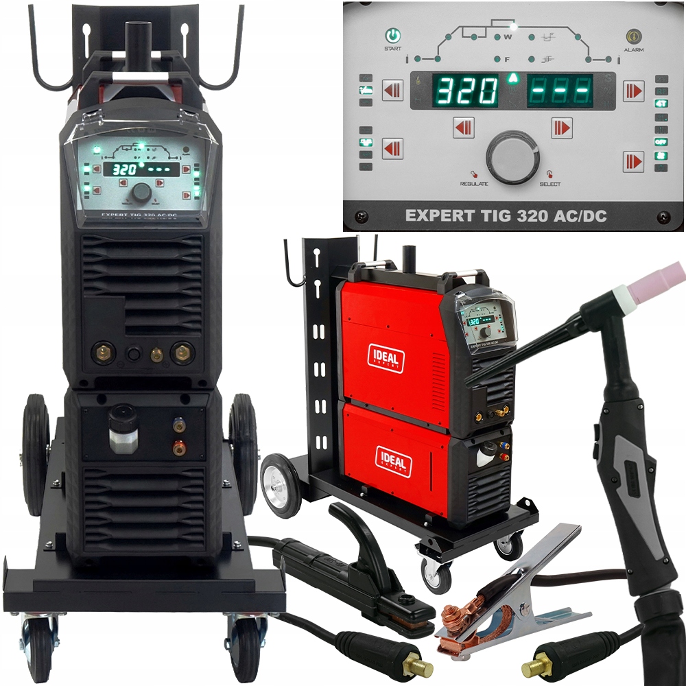 Spawarka inwertorowa Ideal Expert Tig 320 Ac DC Mma 400V 320A Puls 400V