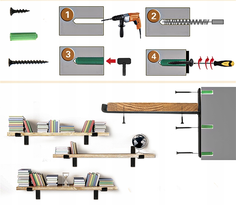 2x WSPORNIK PÓŁKI PODPÓRKA POD PÓŁKĘ KĄTOWNIK Głębokość 220 mm